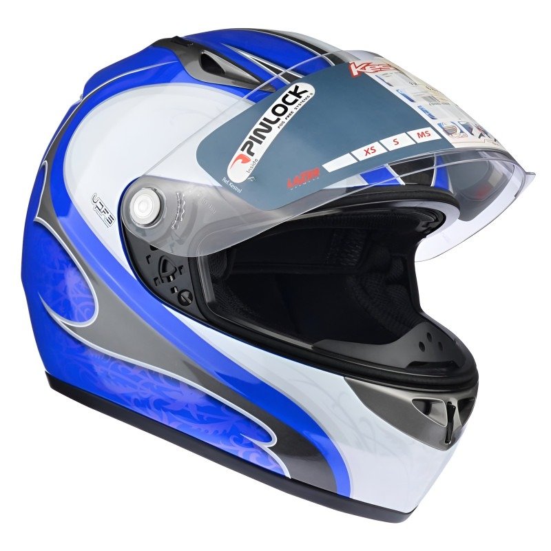 Мотошолом LAZER KESTREL Ivy синій/сірий