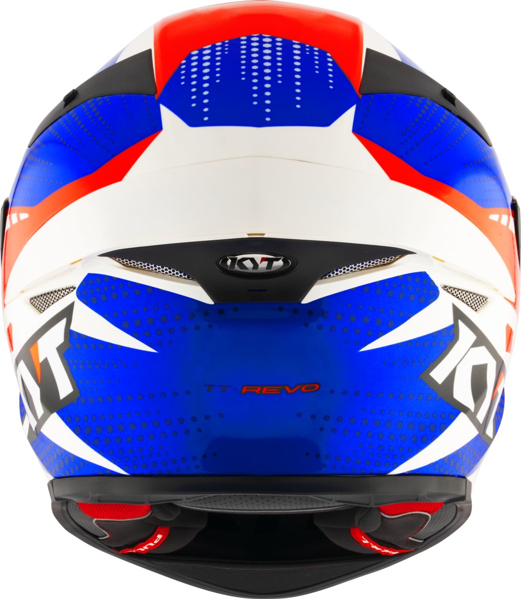 Мотоциклетний шолом KYT TT-REVO GEAR Синій/Червоний