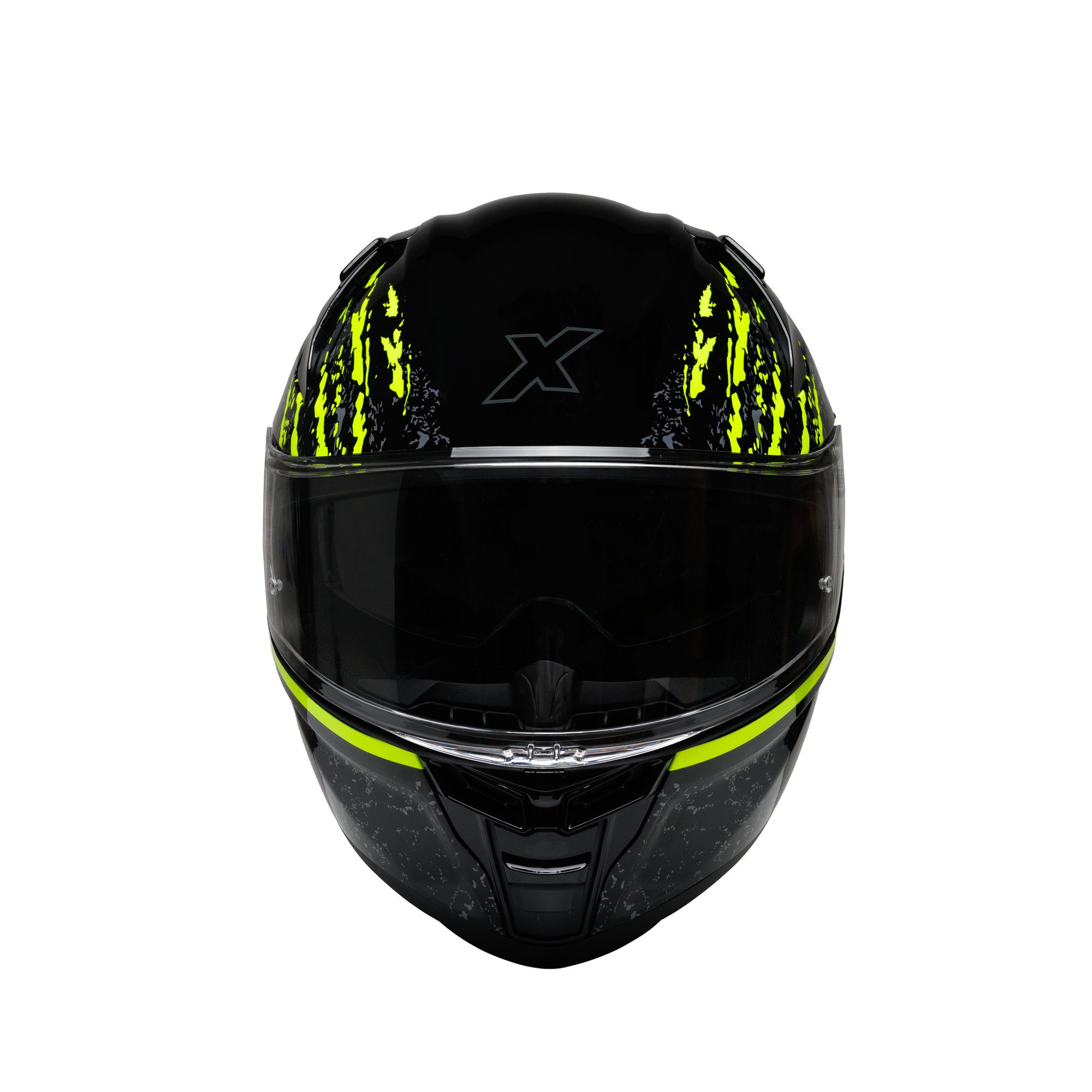 Мотошолом ROXAR BAYAMO EVO TOXIC Чорний флуо