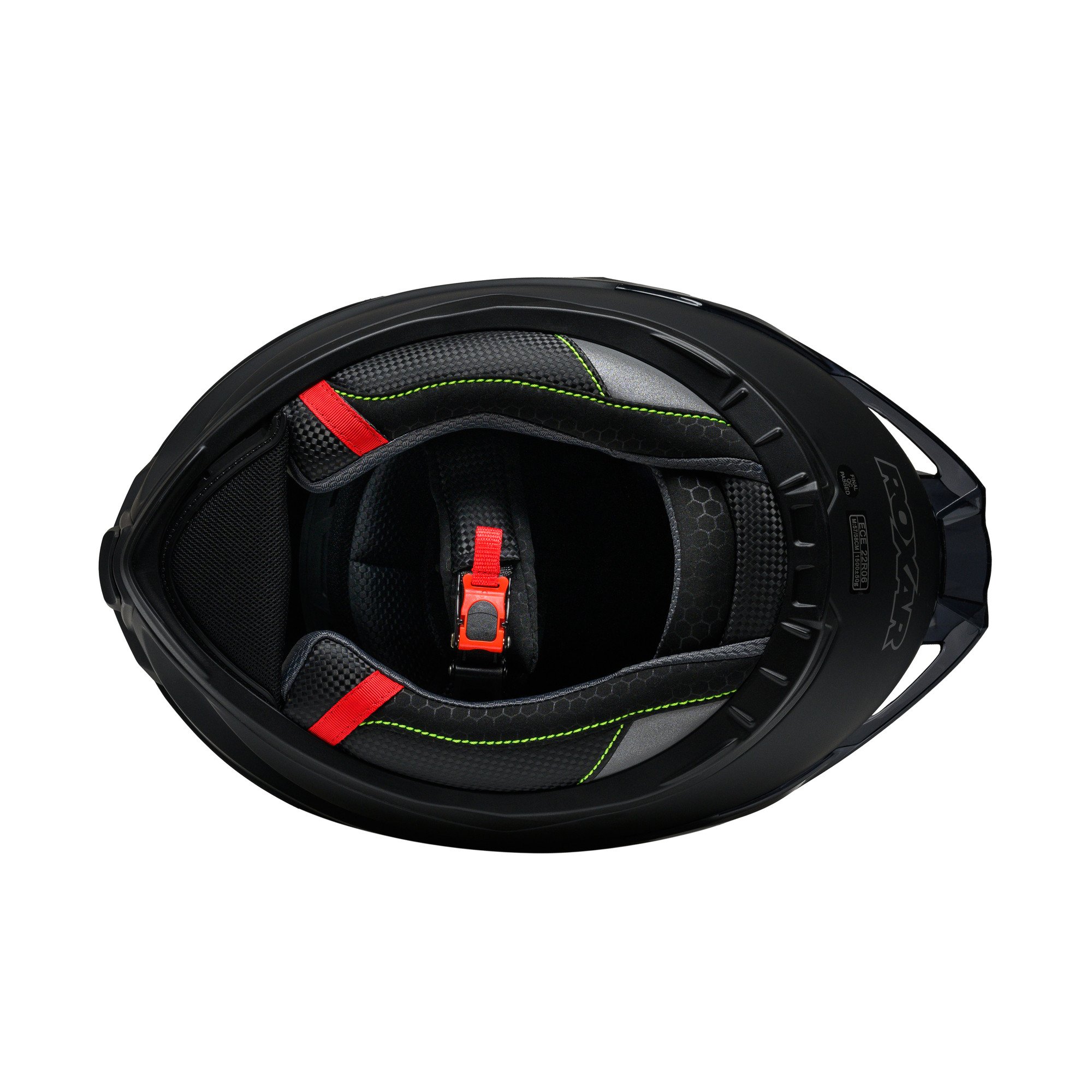 Мотошолом ROXAR BAYAMO EVO TOXIC Чорний флуо