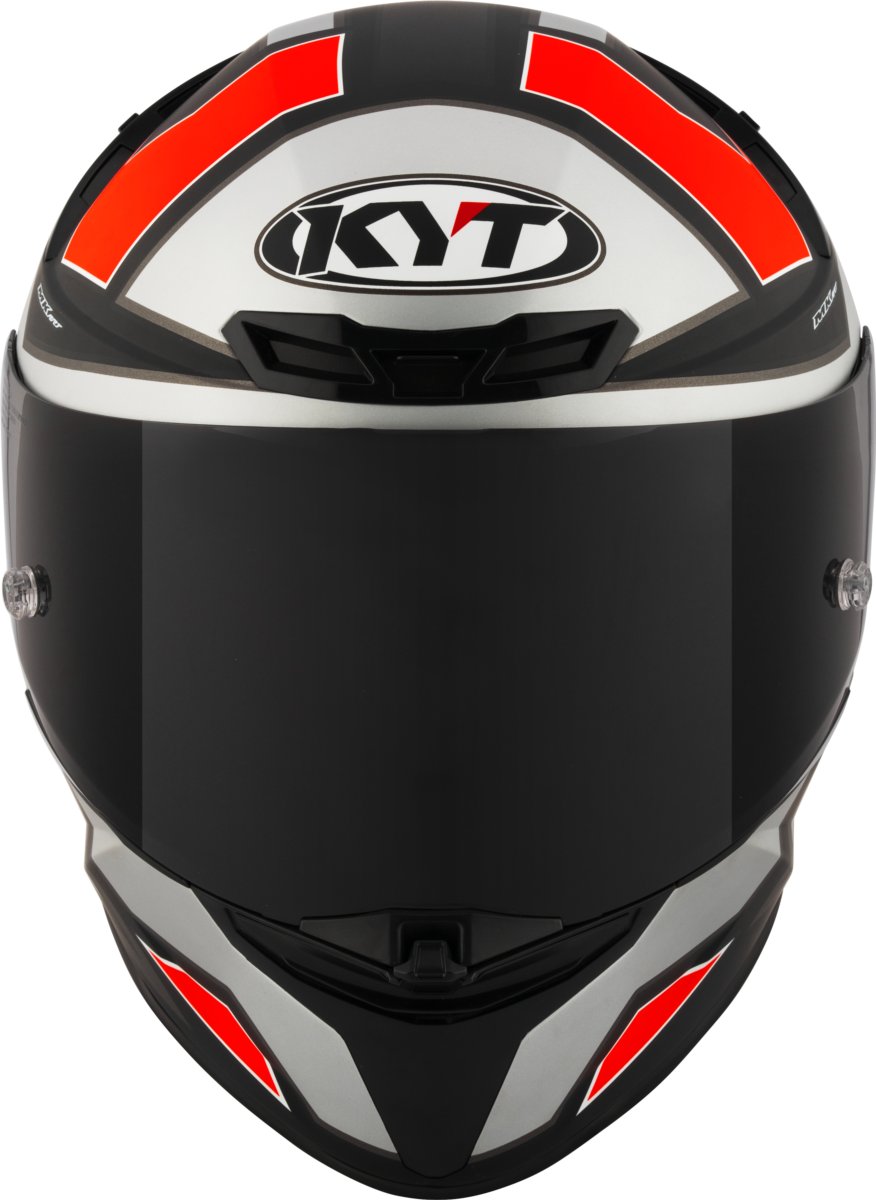 Мотоциклетний шолом KYT TT-REVO ELECTRON MATT Сірий/Червоний