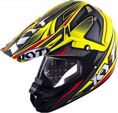 Мотошолом KYT CROSS OVER POWER чорний / жовтий флуо