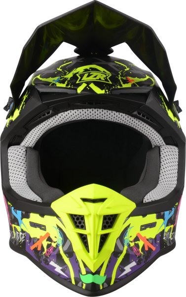 Мотоциклетний шолом LAZER OR3 Crazy (колір: Чорний - Мульти - Матовий)