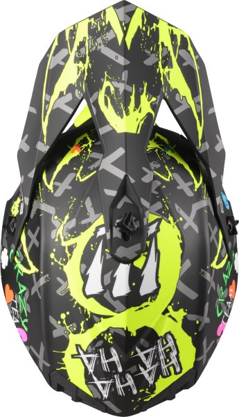 Мотоциклетний шолом LAZER OR3 Crazy (колір: Чорний - Мульти - Матовий)