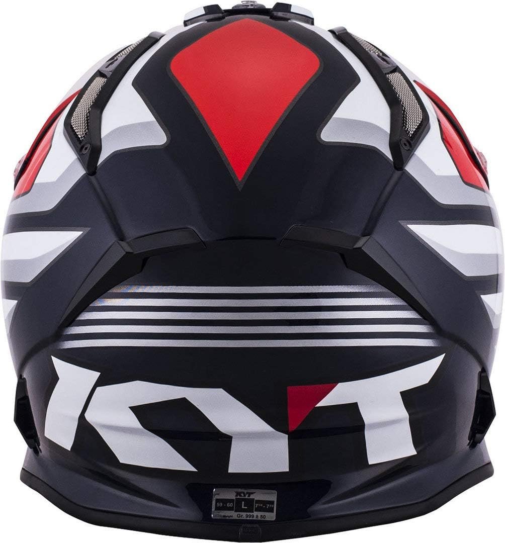 Мотошолом KYT STRIKE EAGLE WINGS білий/червоний