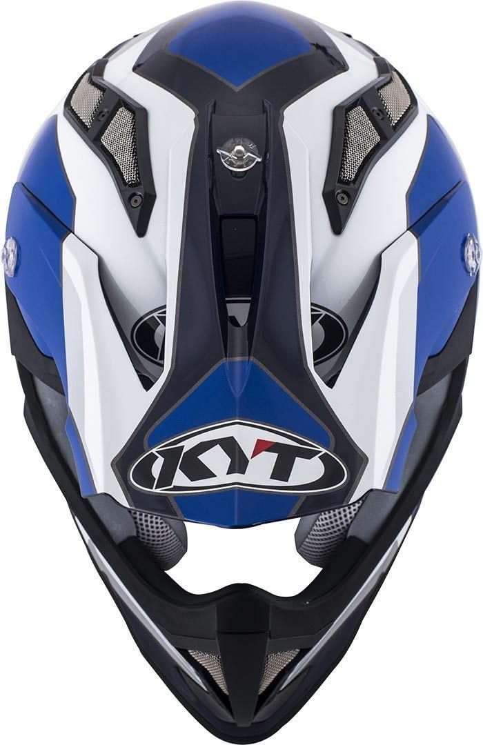 Мотошолом KYT STRIKE EAGLE WINGS білий/синій