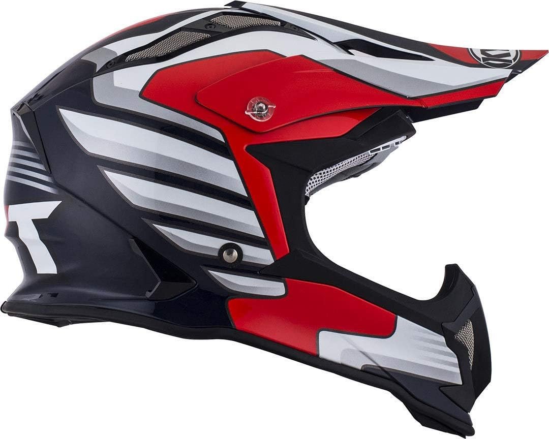 Мотошолом KYT STRIKE EAGLE WINGS білий/червоний