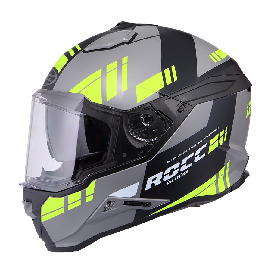 Мотоциклетний шолом ROCC 701 чорний-жовтий