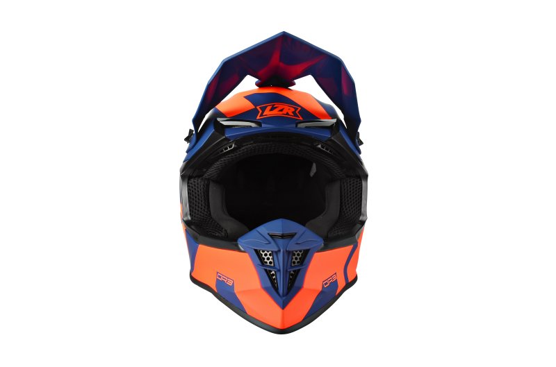 Мотоциклетний шолом LAZER OR3 Rocky (колір Синій - Червоний флуо)