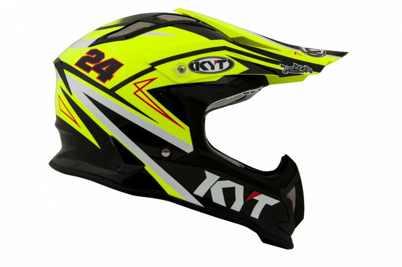 Мотошолом KYT STRIKE EAGLE SIMPSON REPLICA жовтий