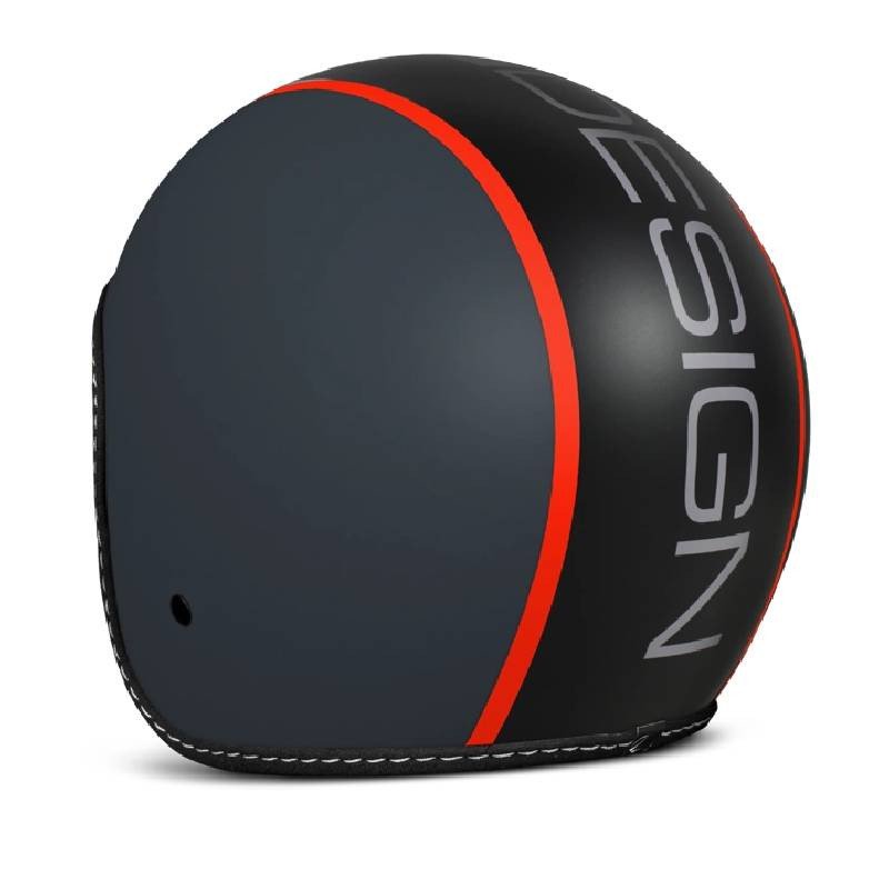 Мотоциклетний шолом Jet MOMO BLADE Grey Matt / Red Fluo