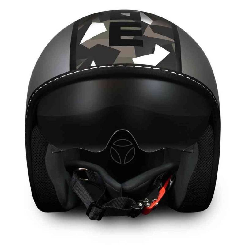 Мотоциклетний шолом JET MOMO BLADE Титановий Frost / Камуфляж