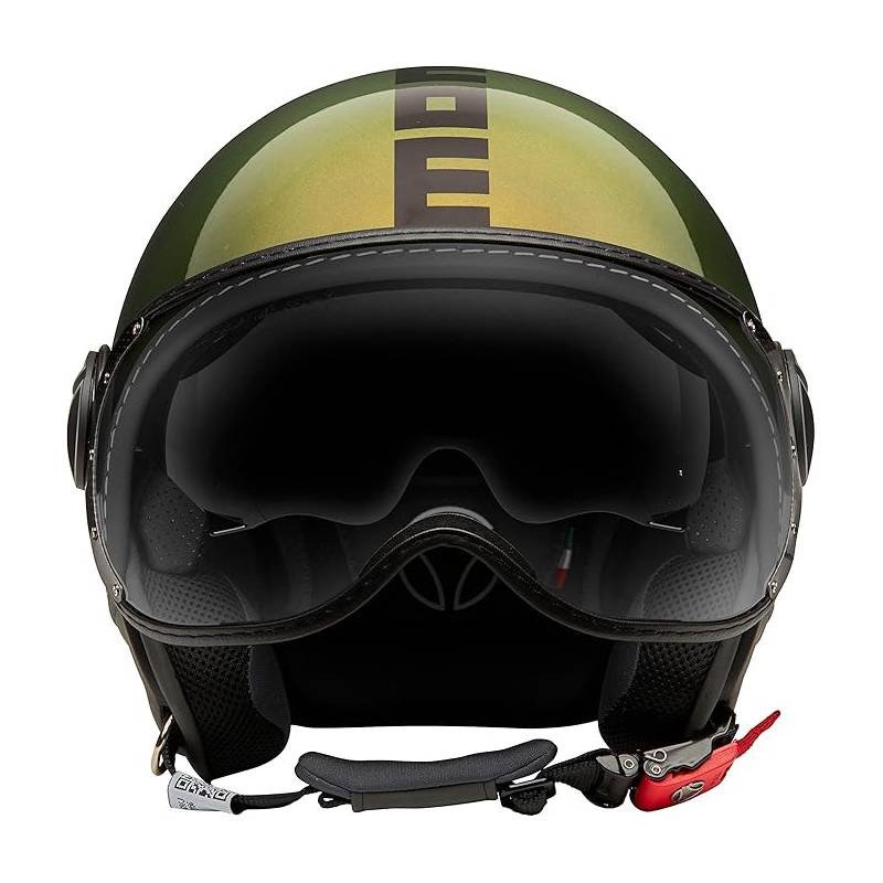 Мотоциклетний шолом JET MOMO FGTR EVO Green Metal/ Black