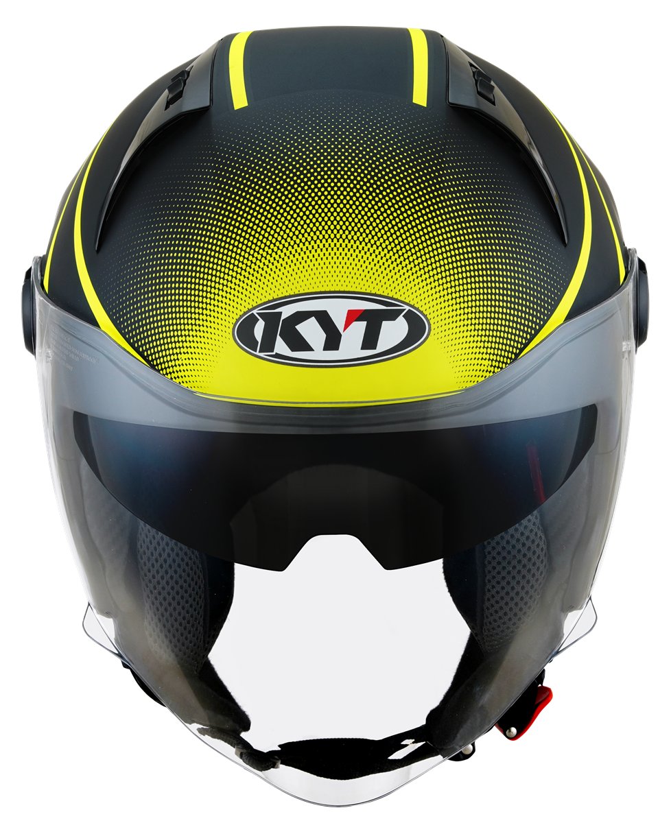 Мотоциклетний шолом KYT D-CITY COLORFUL жовтий ECE/ONU 22-06