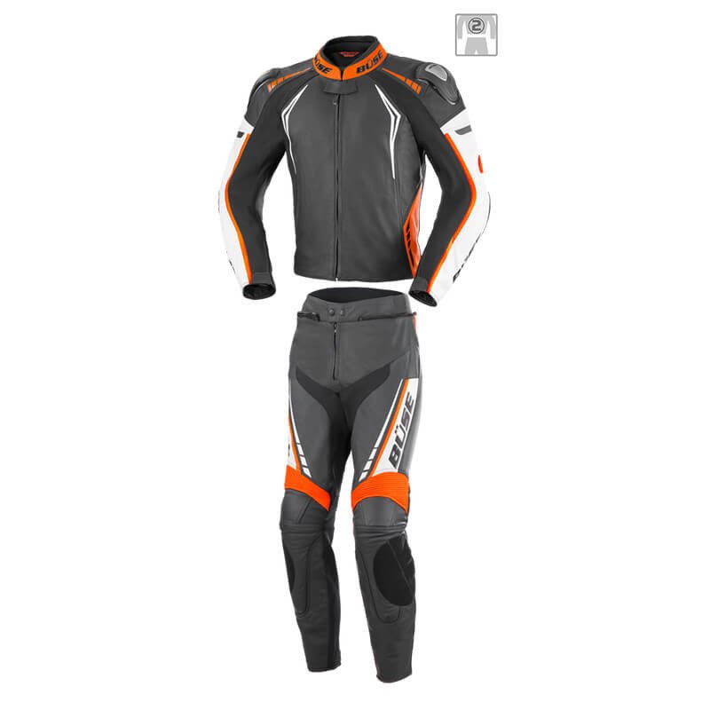 Жіночий мотокомбінезон BUSE Silverstone Pro чорний-помаранчевий 106403