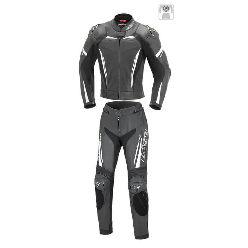 Жіночий мотокомбінезон BUSE Imola чорний-білий 102500