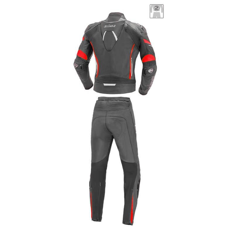 Жіночий мотокомбінезон BUSE Imola чорний-червоний 102502
