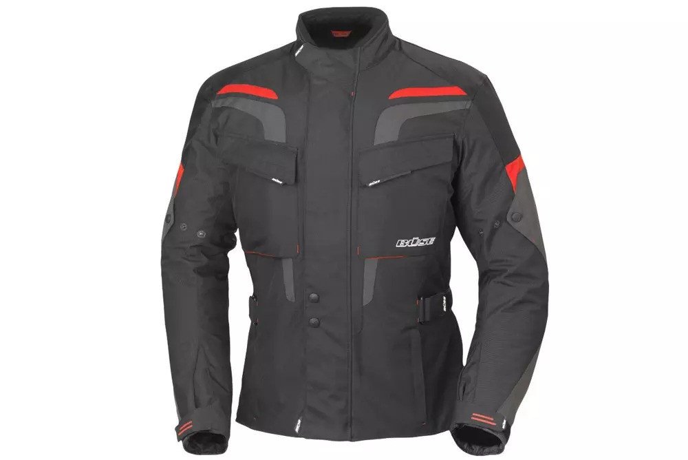 Мотоциклетна куртка BUSE Lago Pro чорна-червона