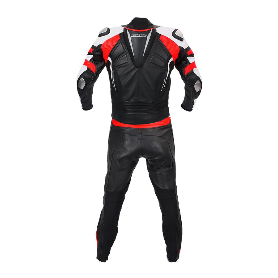 Жіночий мотокомбінезон BUSE Track чорний-червоний