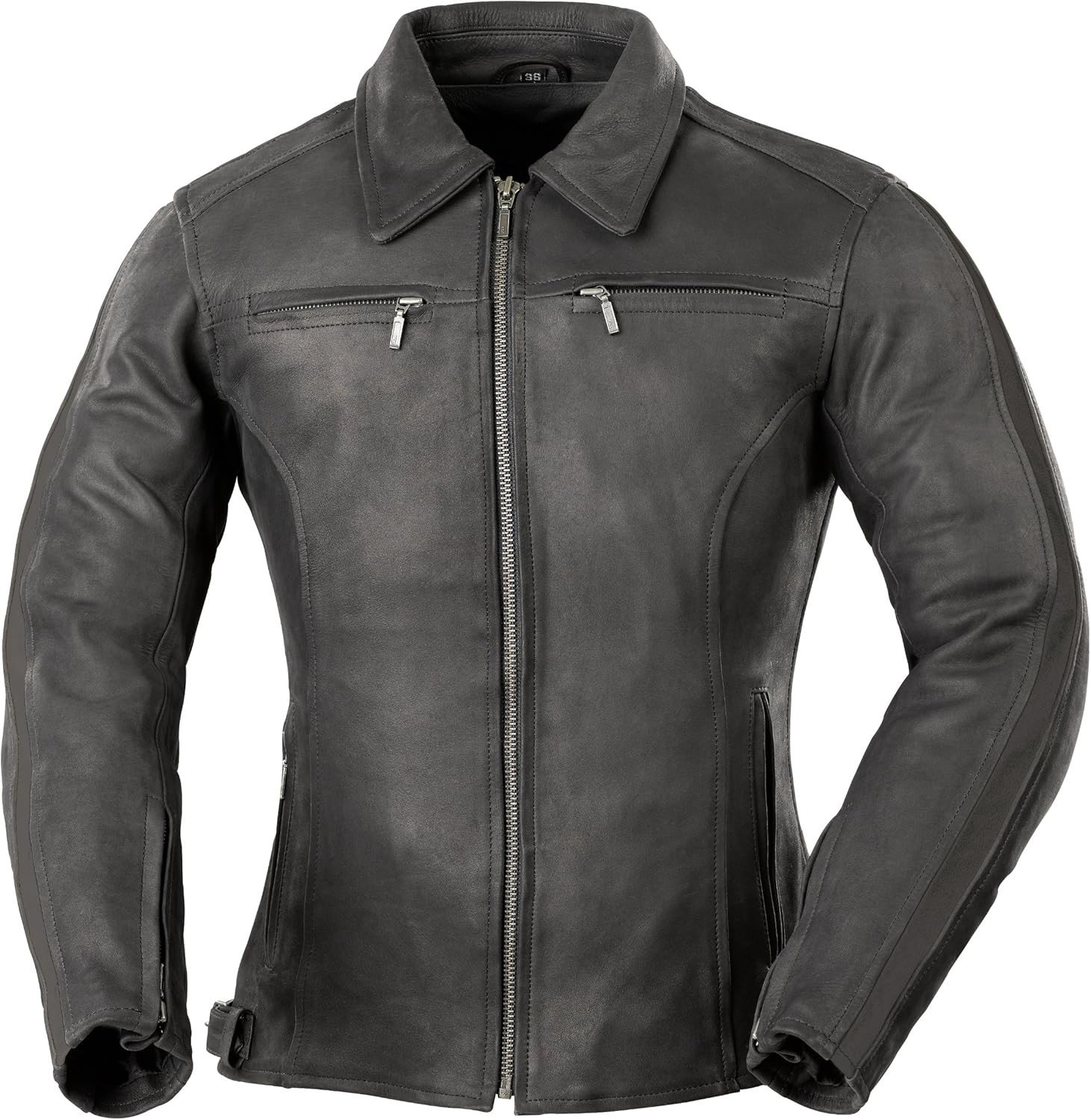 Жіноча мотокуртка шкіряна BUSE Denver чорна