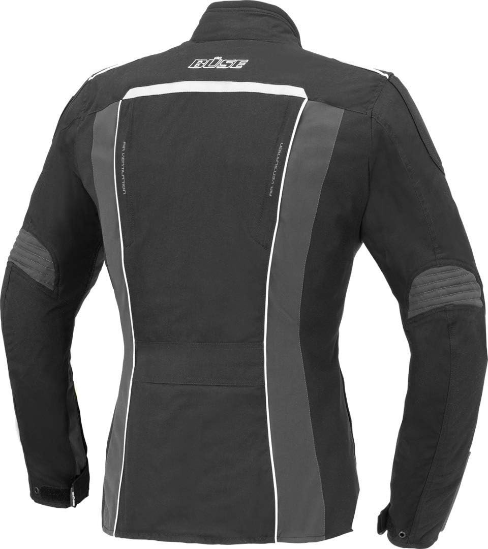 Жіноча мотокуртка BUSE Cara чорна-біла