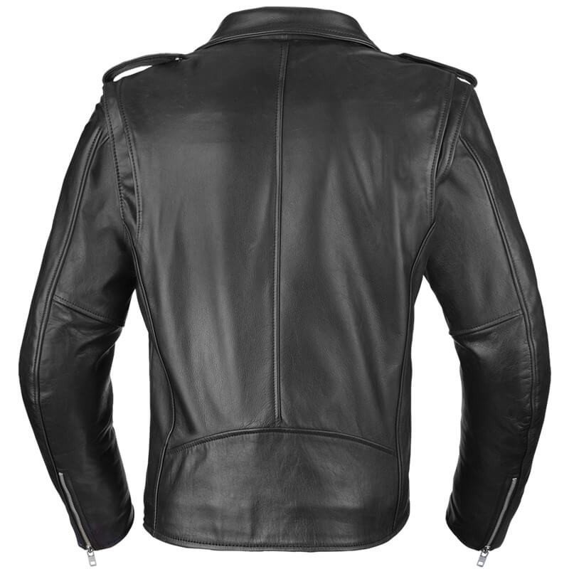 Шкіряна чоловіча мотокуртка BUSE Lancaster чорна 103730