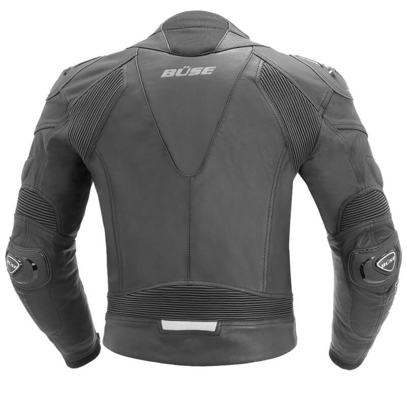 Шкіряна чоловіча мотокуртка BUSE Assen чорна 106750