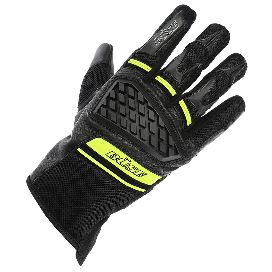 Жіночі мотокросові рукавички BUSE Braga чорні/неоново-жовті