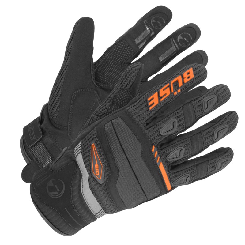 Дитячі мотокросові рукавички BUSE Fresh чорні-помаранчеві