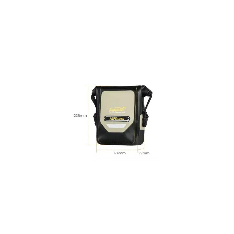 Водонепроникна сумка LOBOO 5L біло-чорна