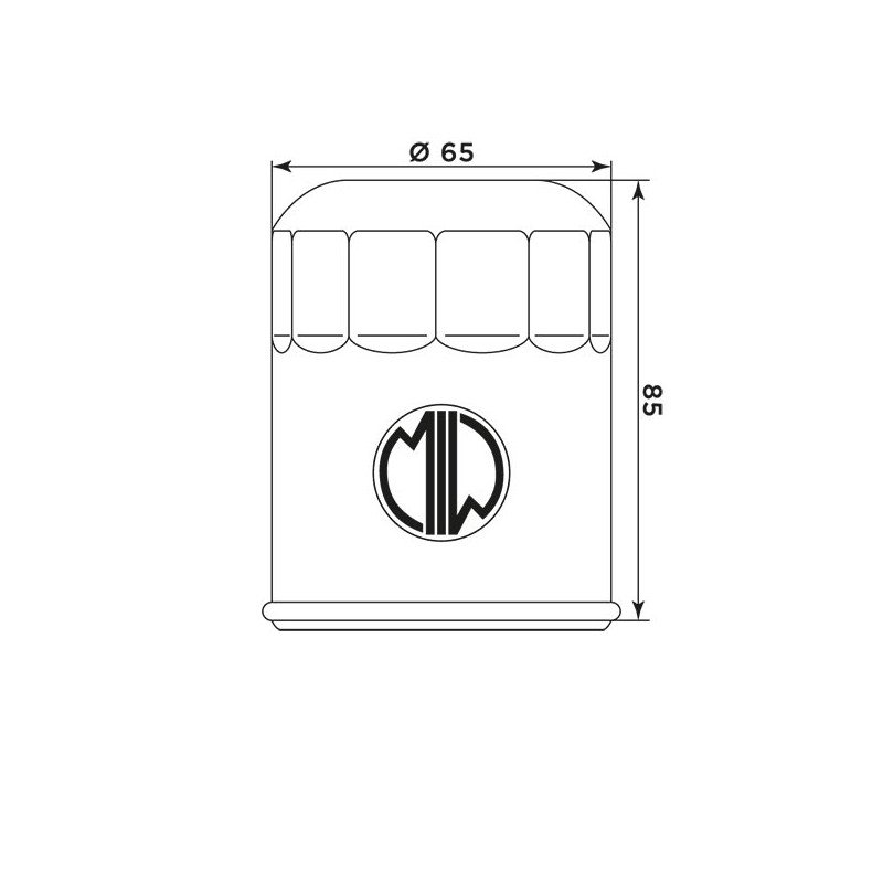MIW масляний фільтр Y4019