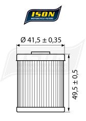 Масляний фільтр ISON ISON157
