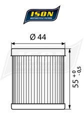 Масляний фільтр ISON ISON132
