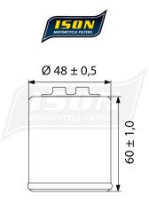 Масляний фільтр ISON ISON183