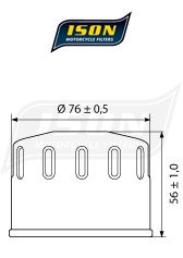 Масляний фільтр ISON ISON164
