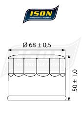 Масляний фільтр ISON ISON147