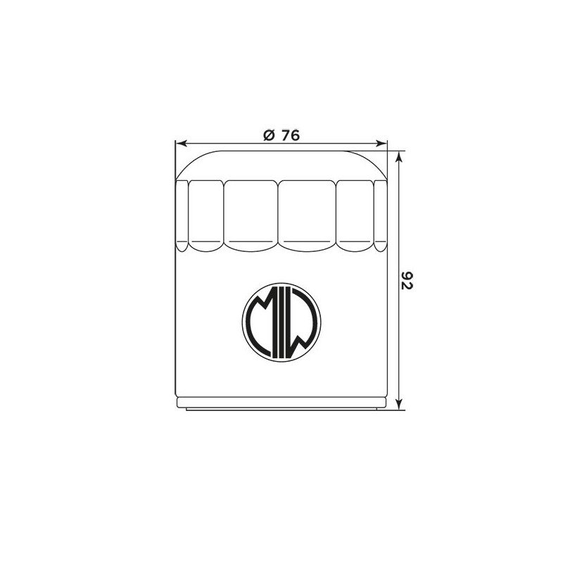Масляний фільтр MIW BU10002