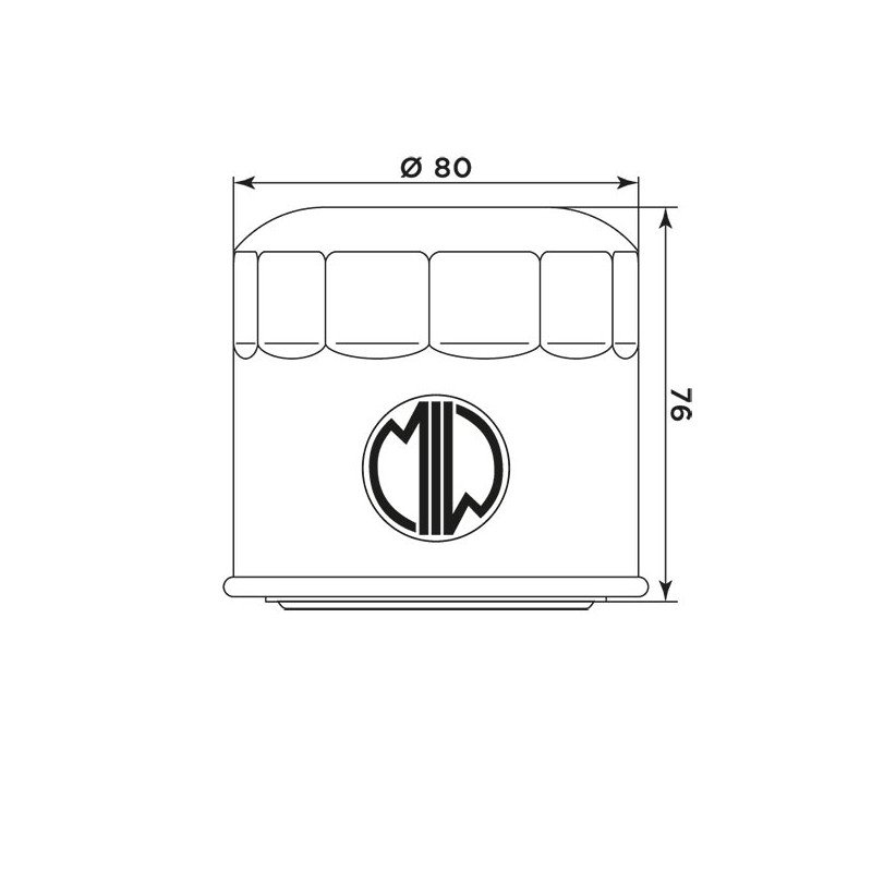 MIW масляний фільтр S3007