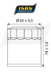 Масляний фільтр ISON ISON156