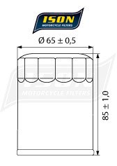 Масляний фільтр ISON ISON148