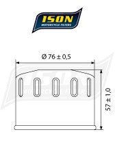 Масляний фільтр ISON ISON160