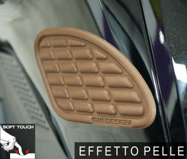 Пара накладок ONEDESIGN для stompgrip з м'якої шкіри коричневого кольору