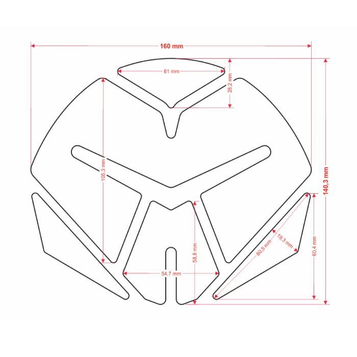ONEDESIGN Tankpad IROBOT diavel