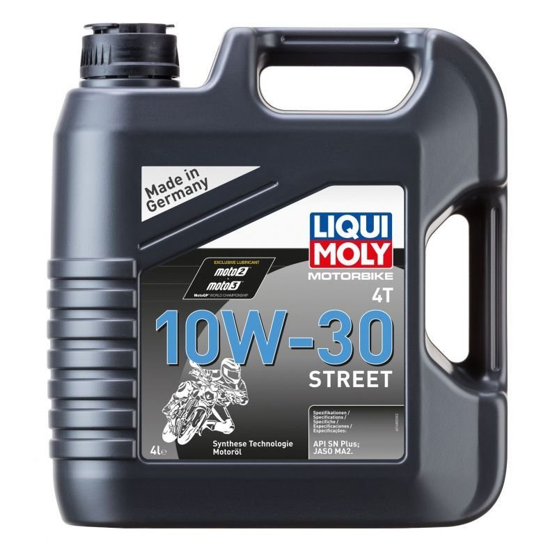 Напівсинтетична моторна олива LIQUI MOLY для мотоциклів 10W30 Street 4T 4 літри