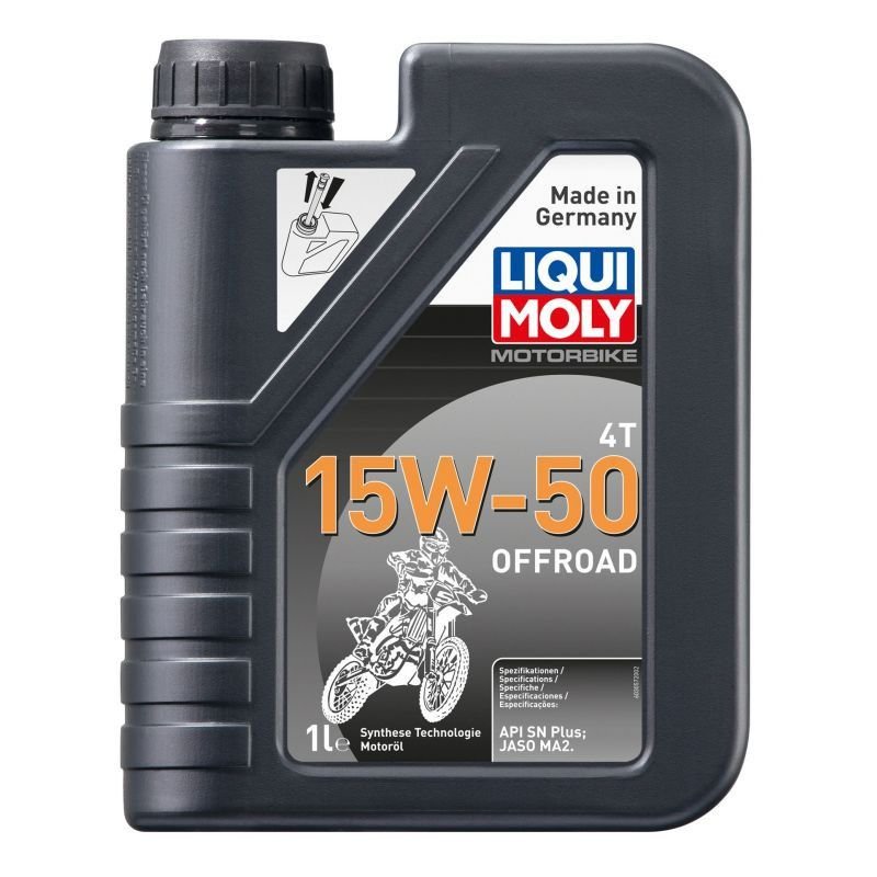 Напівсинтетична моторна олива для мотоциклів LIQUI MOLY 15W50 Offroad 4 літри