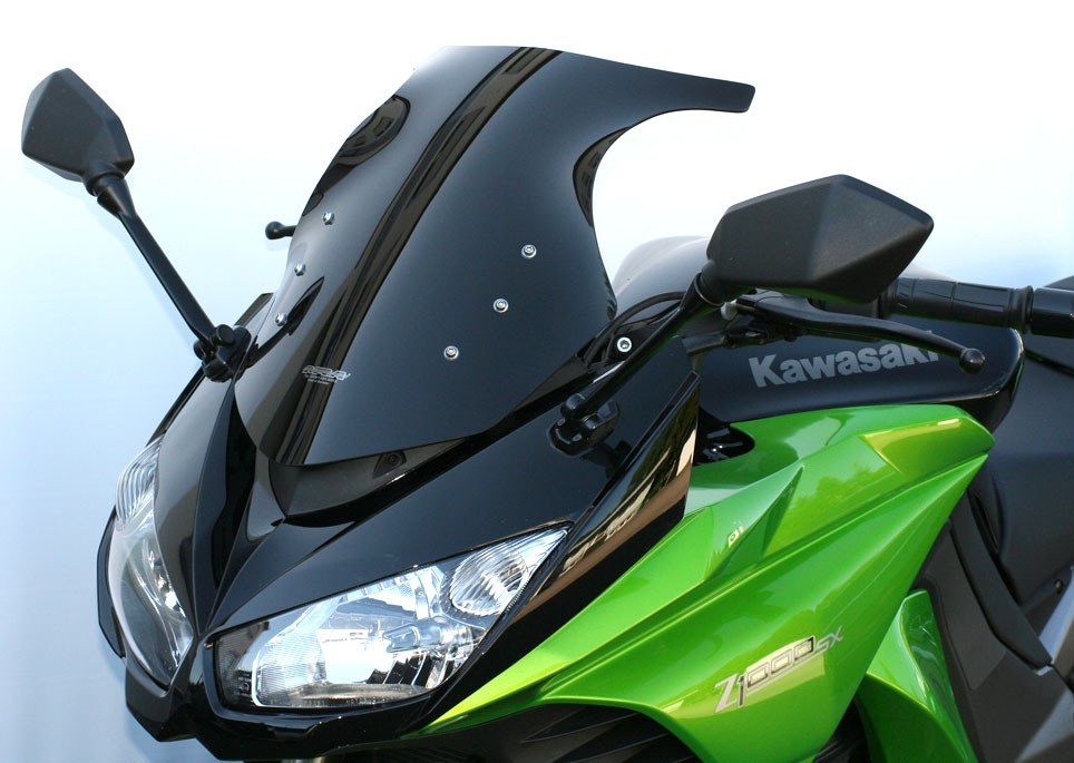 Лобове скло мотоциклове MRA KAWASAKI Z 1000 SX ZXT00G/ZXT00L/ZXT00M 2011-2016, форма OM, затемнене