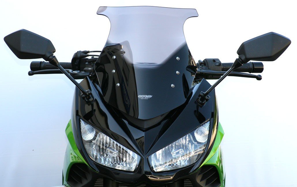 Лобове скло мотоциклове MRA KAWASAKI Z 1000 SX ZXT00G/ZXT00L/ZXT00M 2011-2016, форма OM, затемнене
