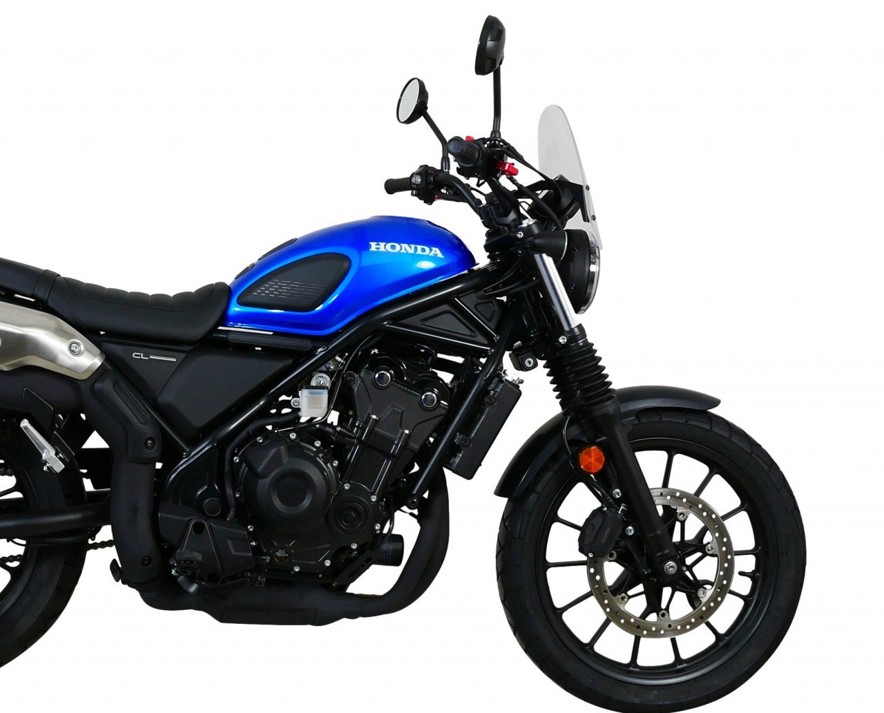 Лобове скло для мотоцикла MRA HONDA CL 500 2023-, форма TN, безбарвне