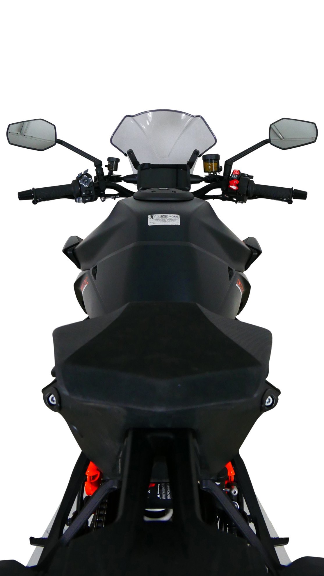 Сонцезахисне скло для мотоцикла MRA KTM 1390 SUPERDUKE R 2024-, форма NRM, затемнене