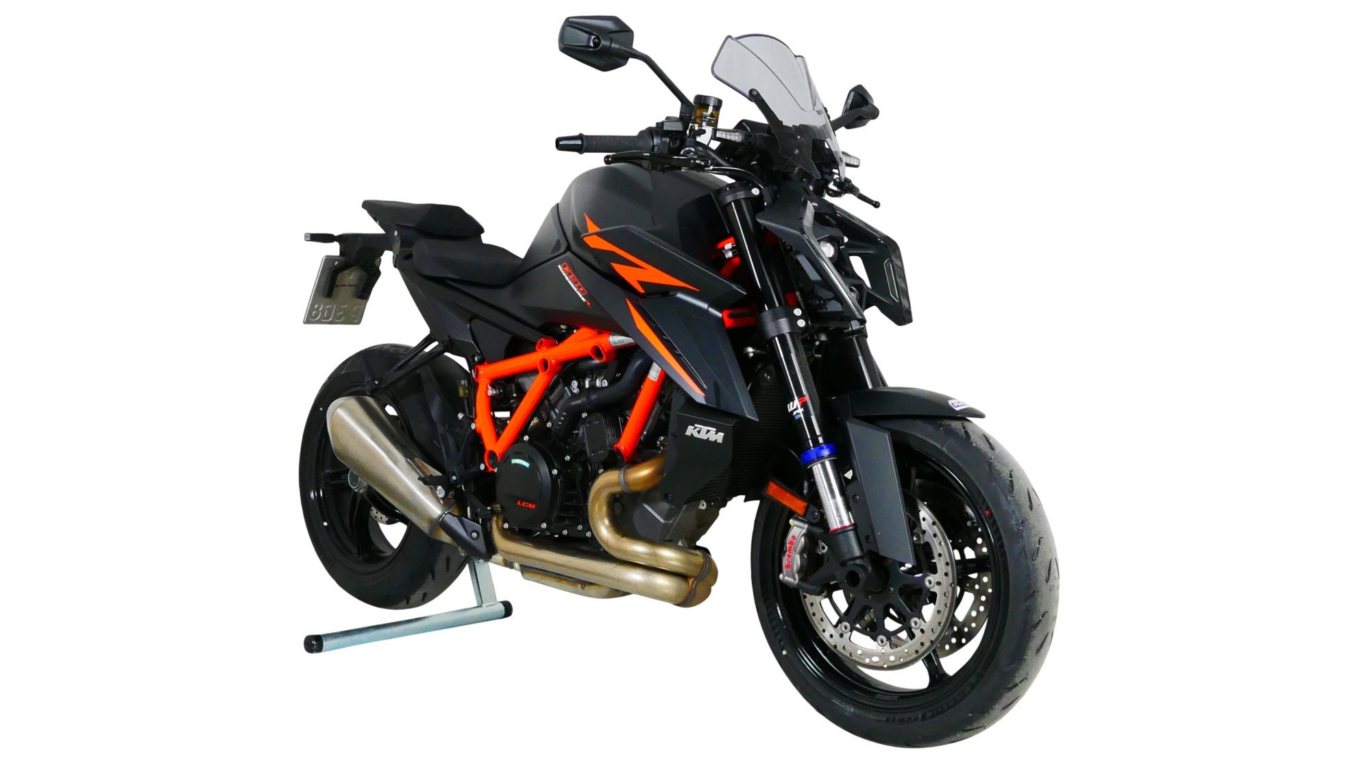 Сонцезахисне скло для мотоцикла MRA KTM 1390 SUPERDUKE R 2024-, форма NRM, затемнене